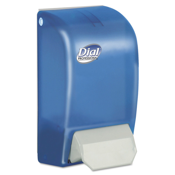 Dial Professional 1 Liter Manual Foaming Dispenser, 5" x 4.5" x 9", Blue 6056
